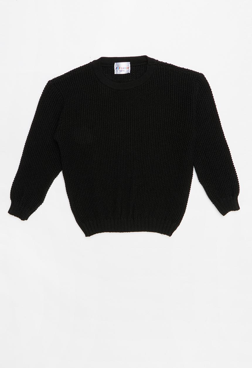 Pop Candy - Long sleeve knit - black