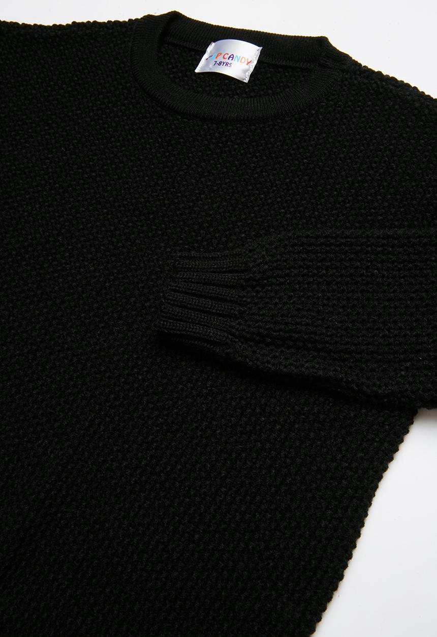 Pop Candy - Long sleeve knit - black