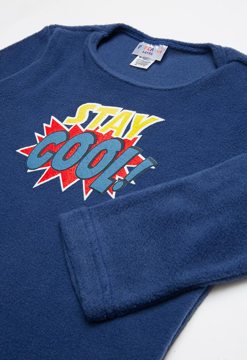 Pop Candy - Fleece and flannel pyjamas - blue