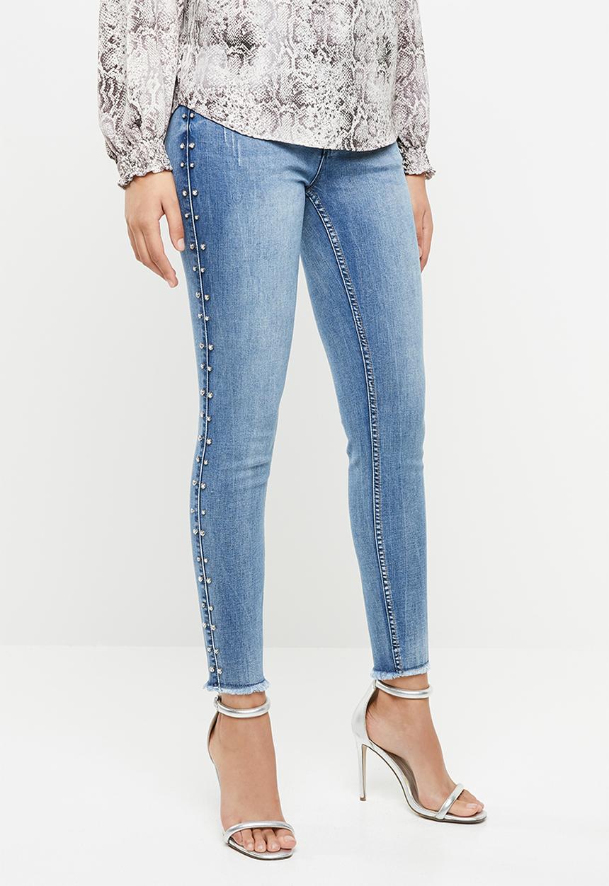 SISSY BOY - Side seam riveted studs axel skinny  - blue