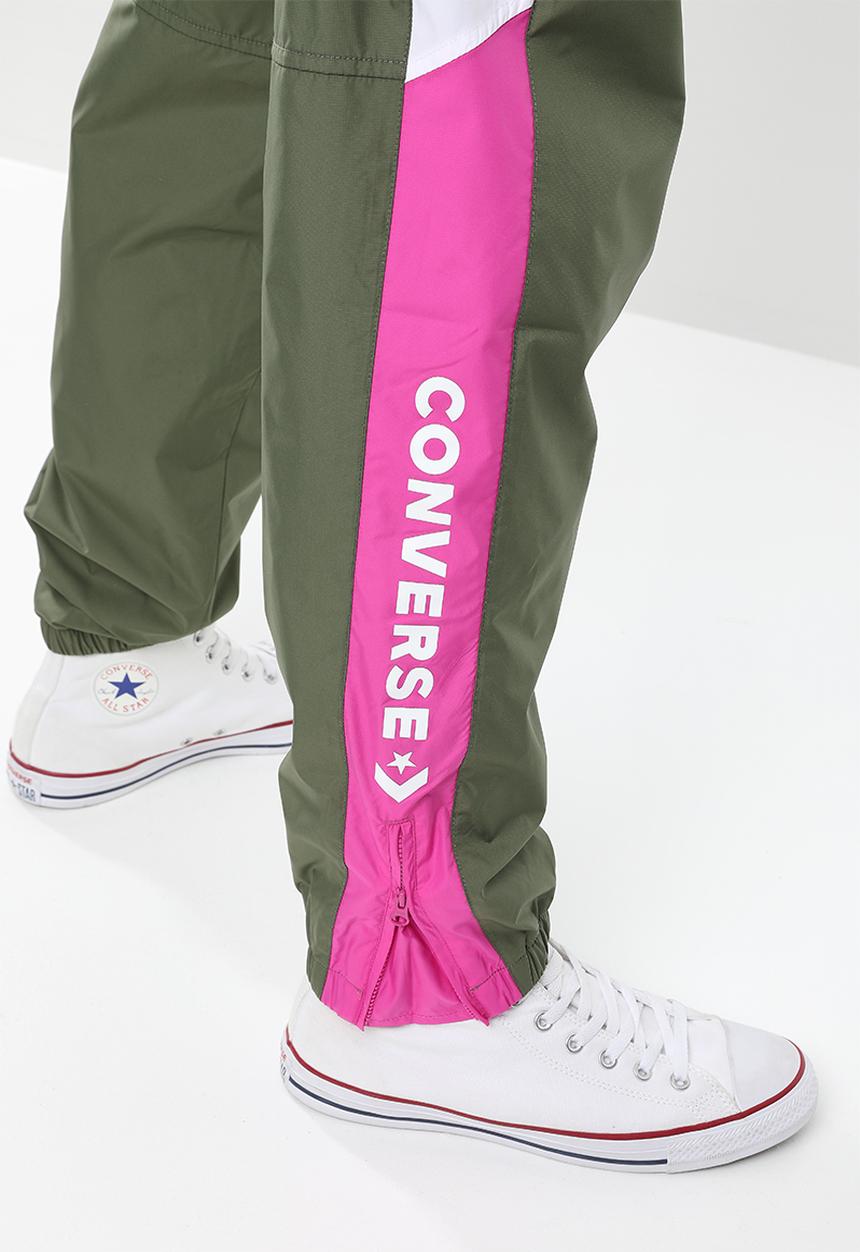 Converse - Converse woven shell pant - khaki green 