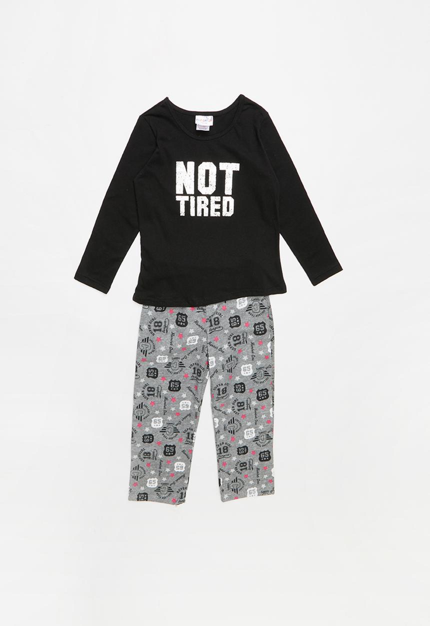 Pop Candy - Flannel pyjama set - black