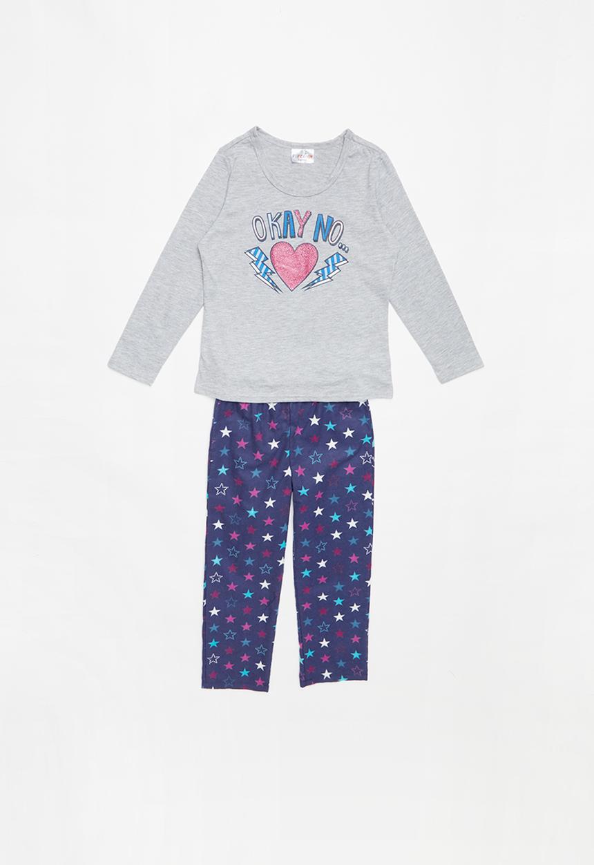 Pop Candy - Single jersey flannel xoxo - multi