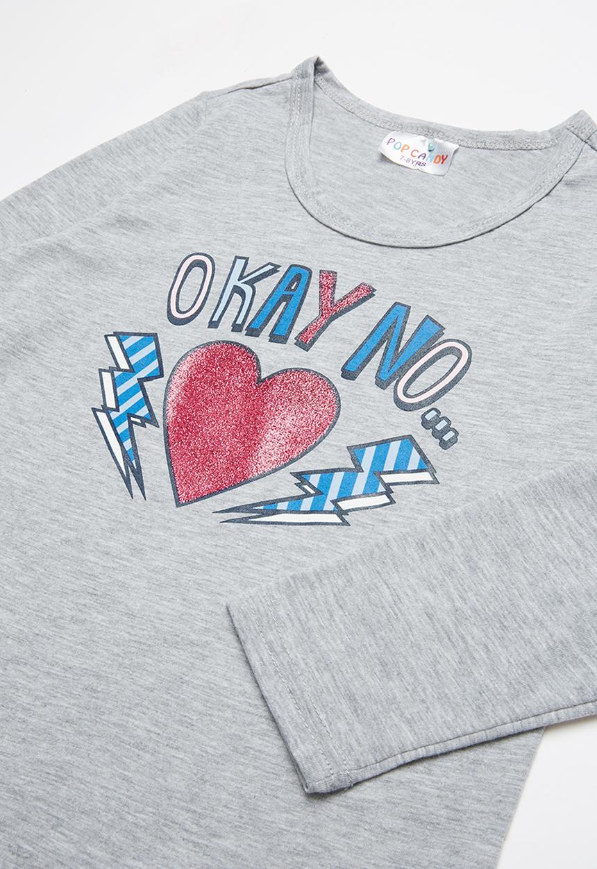 Pop Candy - Single jersey flannel xoxo - multi