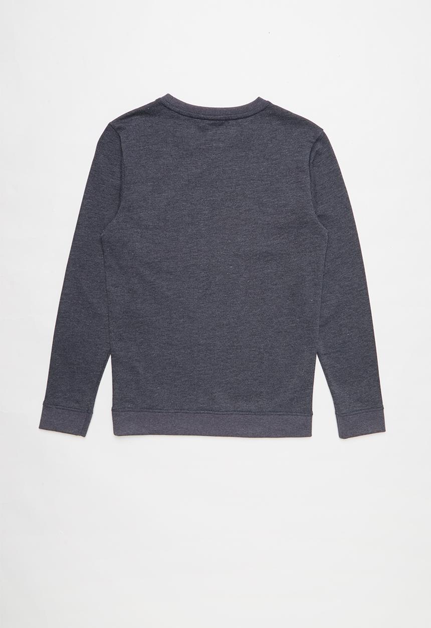 POLO - Teens blake long sleeve sweater - navy