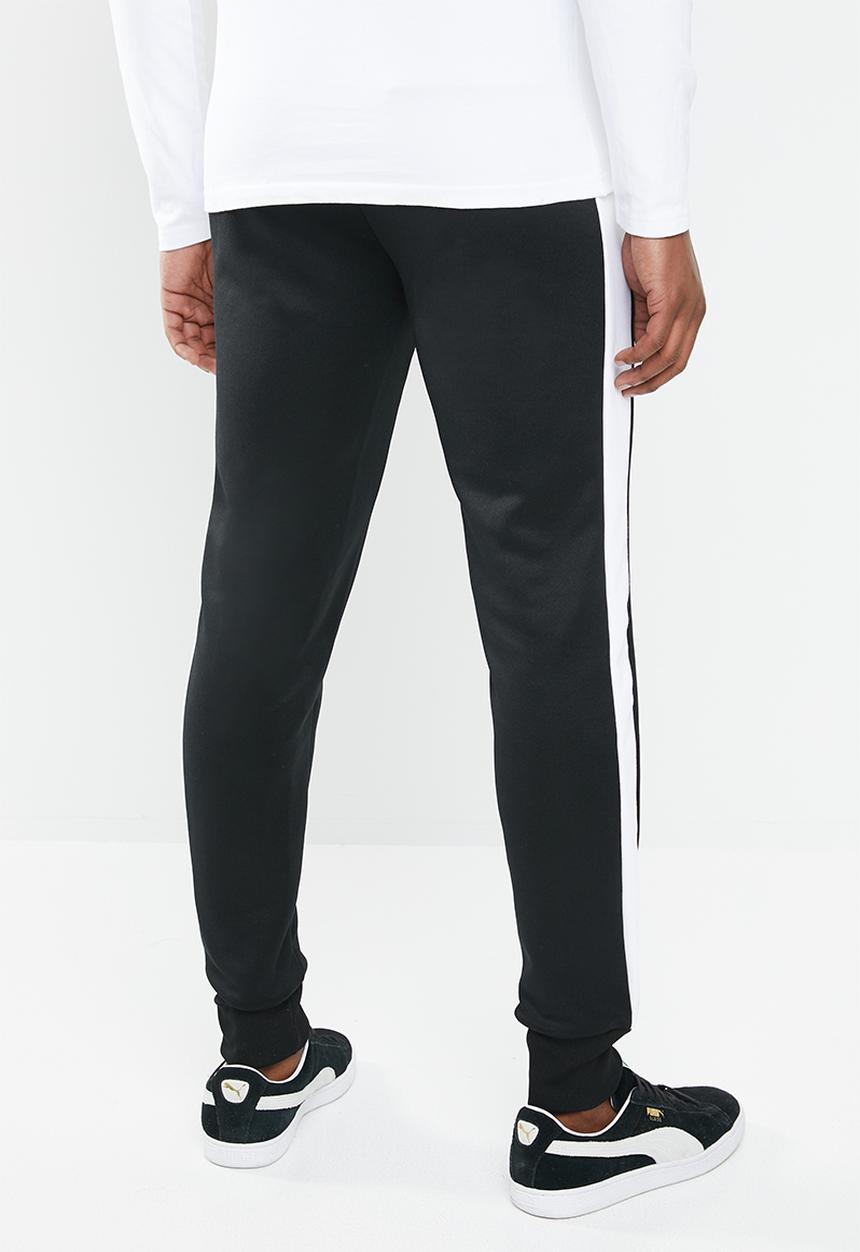 PUMA - Classics iconic t7 track pants - black & white