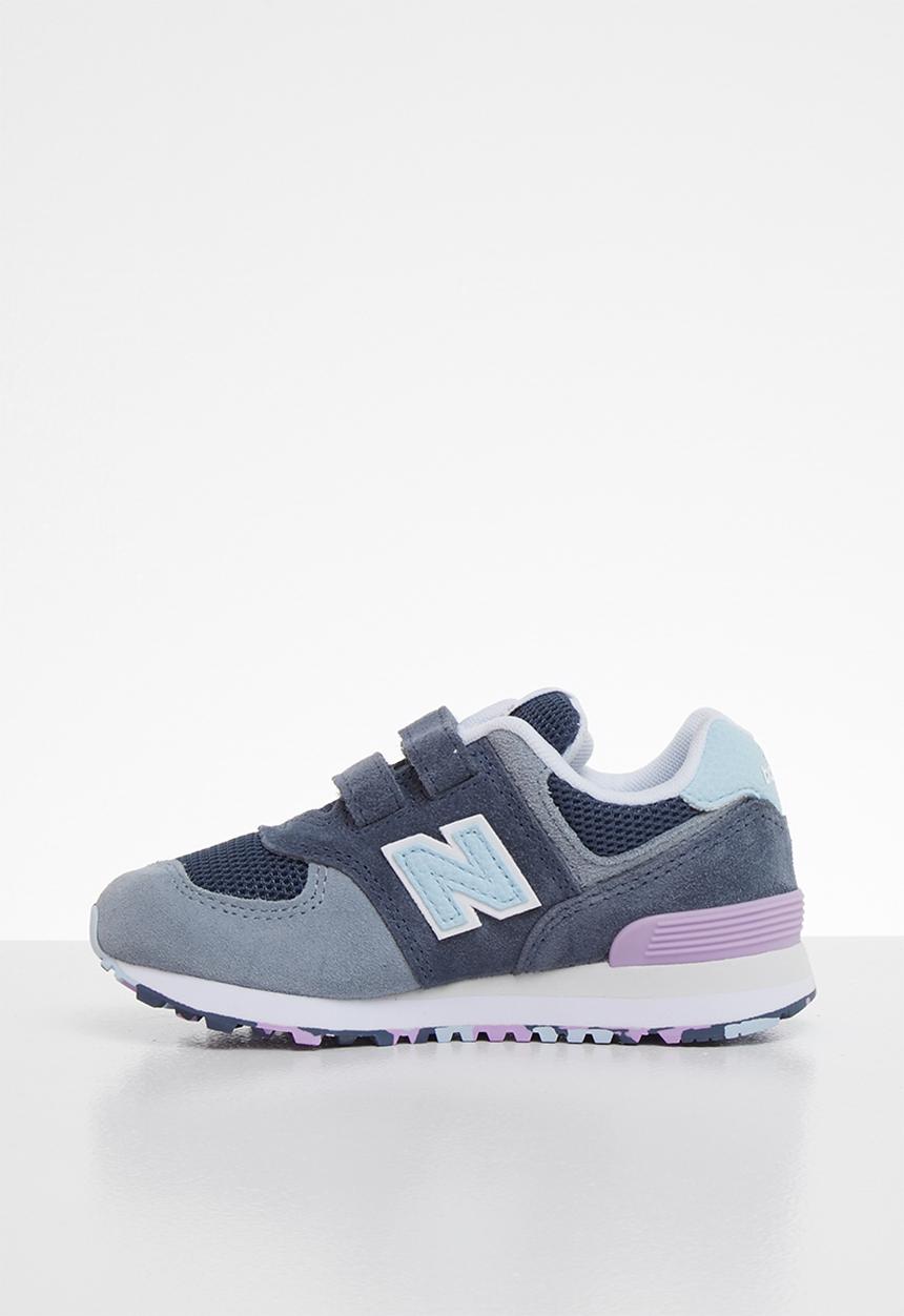 New Balance  - 574 Grade/pre velcro - blue & purple 
