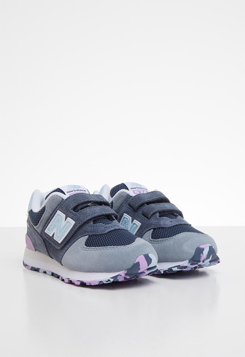 New Balance  - 574 Grade/pre velcro - blue & purple 