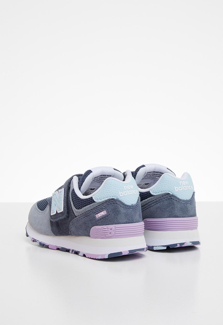 New Balance  - 574 Grade/pre velcro - blue & purple 