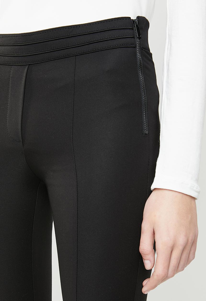 MANGO - Crop slim fit trouser - black
