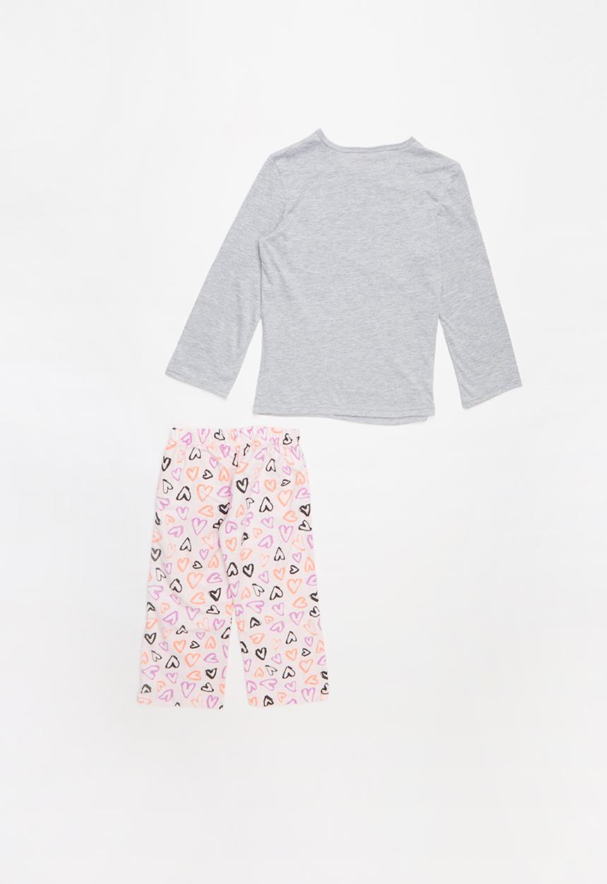Pop Candy - Flannel pyjama set - grey