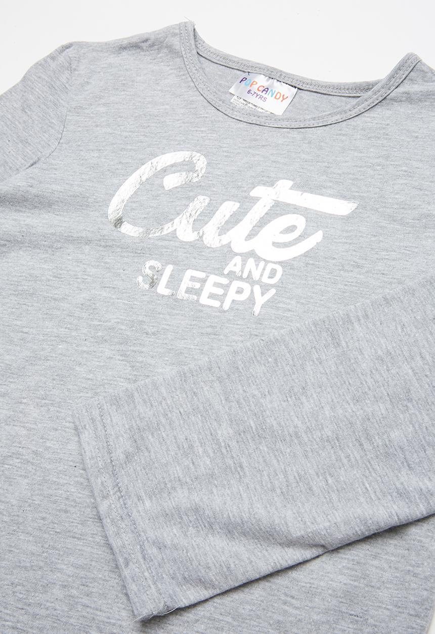 Pop Candy - Flannel pyjama set - grey