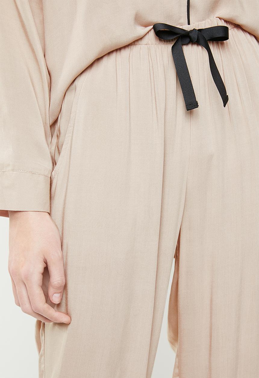 Superbalist - Sleep shirt & pants set - beige