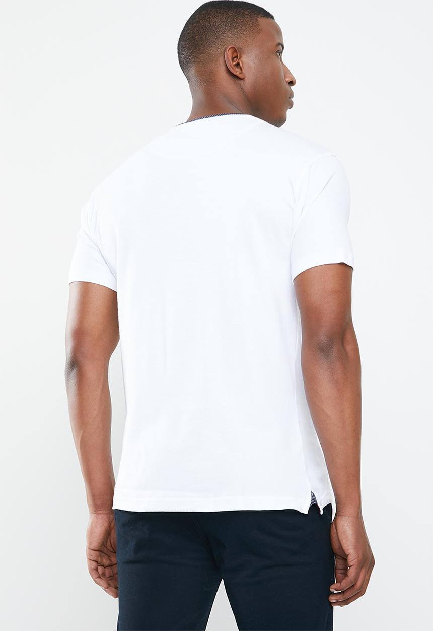 POLO - Fancy crew neck tee - white