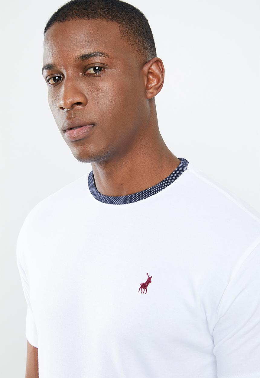 POLO - Fancy crew neck tee - white