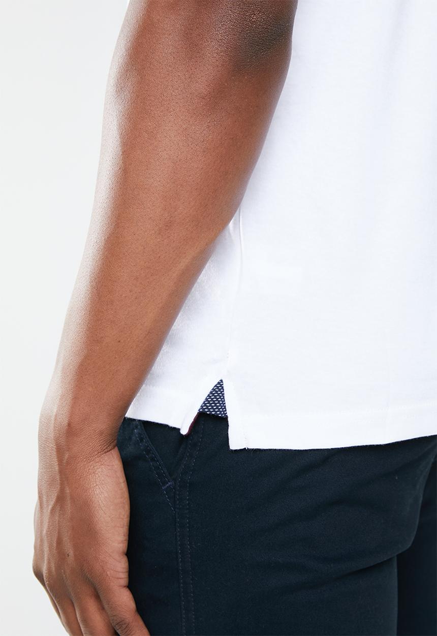 POLO - Fancy crew neck tee - white