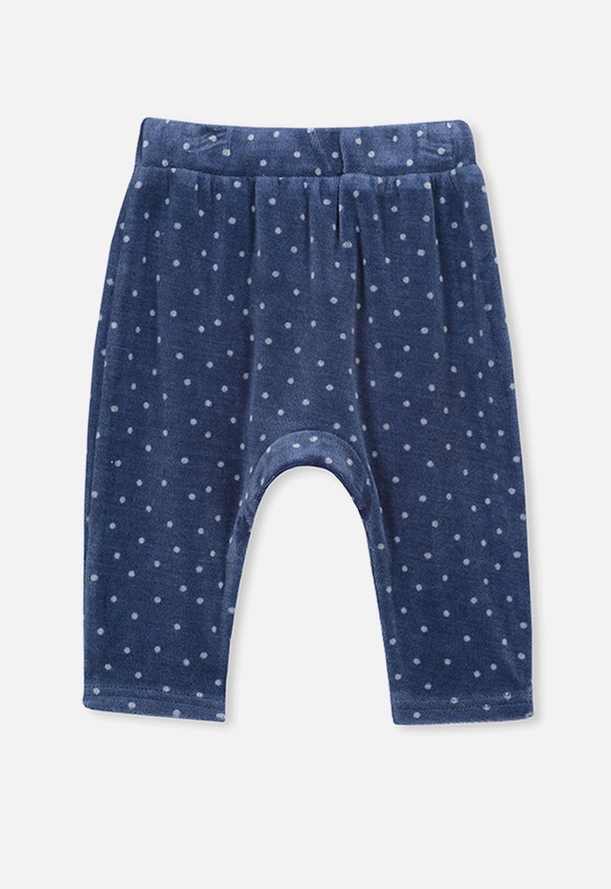 Cotton On - Ella velour trackpant - blue