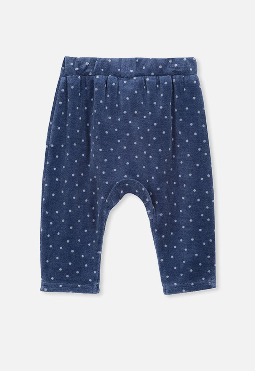 Cotton On - Ella velour trackpant - blue