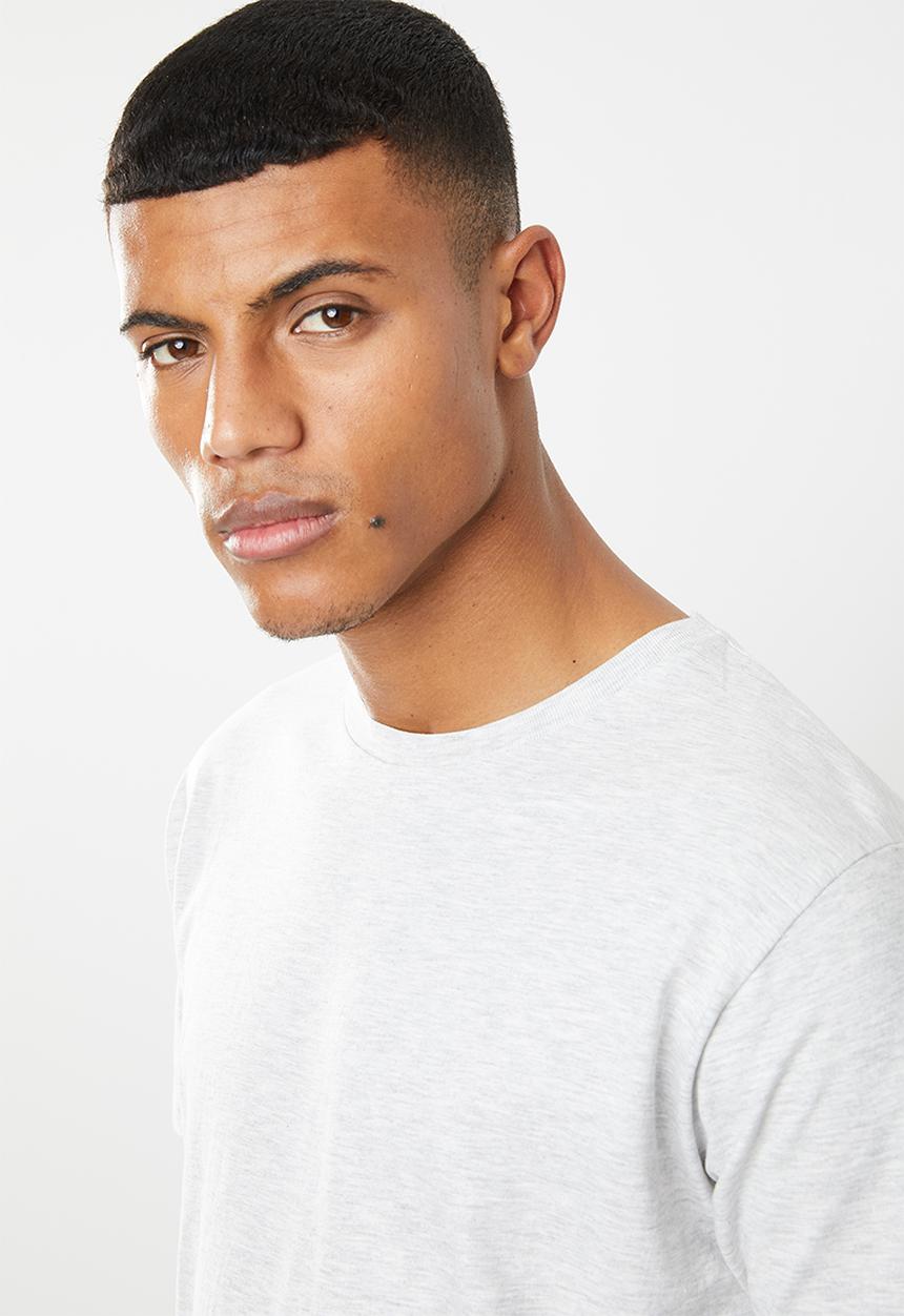 Brave Soul - Harrele longer length tee - grey