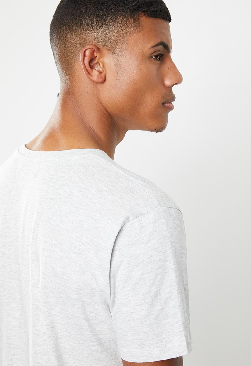 Brave Soul - Harrele longer length tee - grey