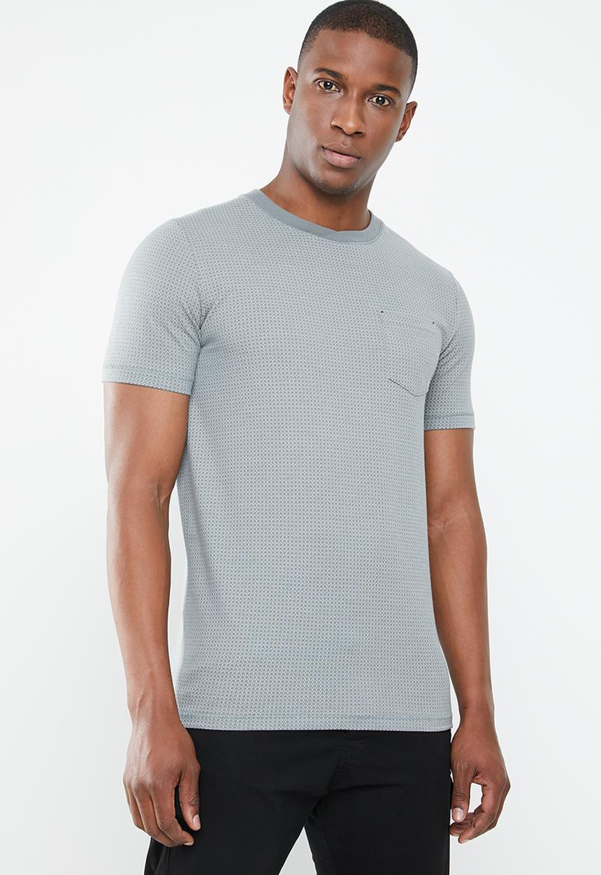 Jack & Jones - Oscar blu short sleeve crew neck tee - grey