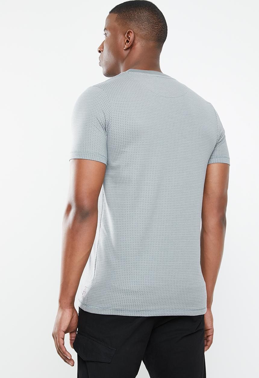 Jack & Jones - Oscar blu short sleeve crew neck tee - grey