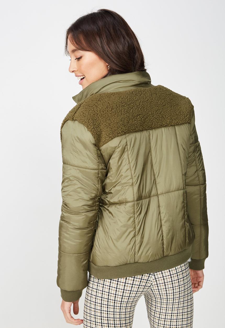 Cotton On - Cosy winter puffer  - green