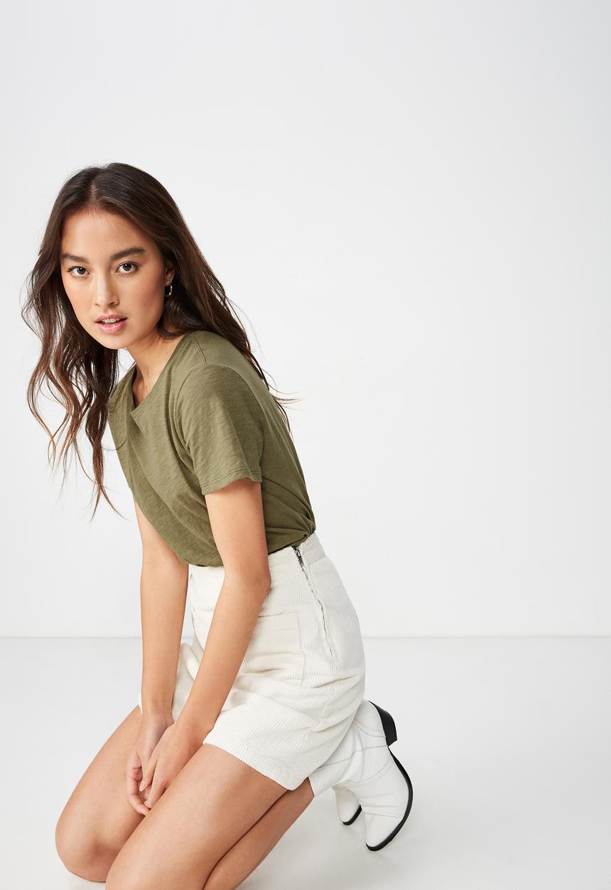 Cotton On - The crew t shirt  - green