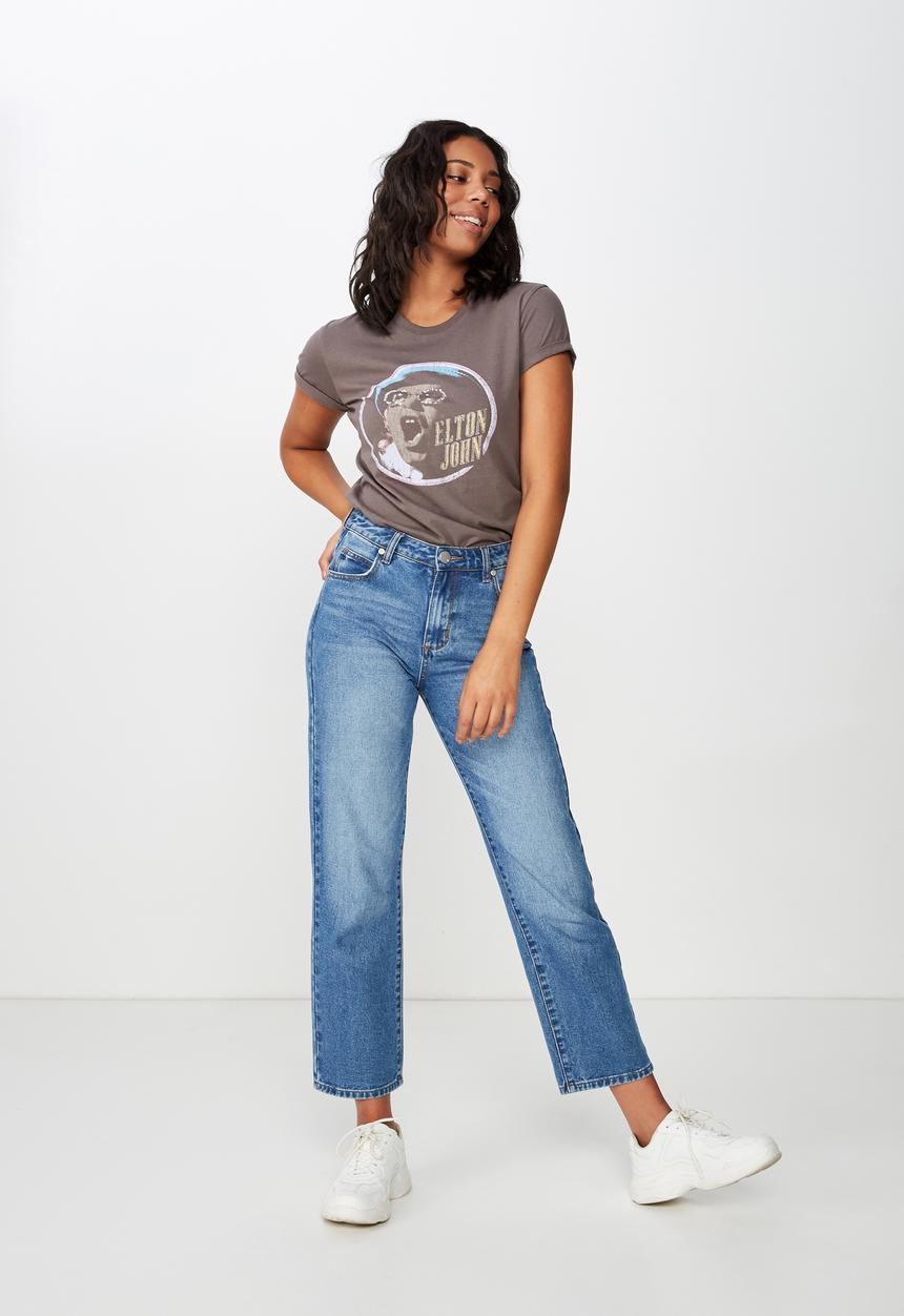 Cotton On - Classic band tee  - grey