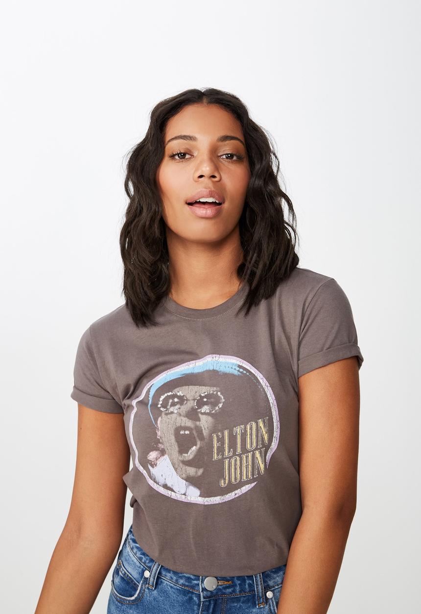 Cotton On - Classic band tee  - grey