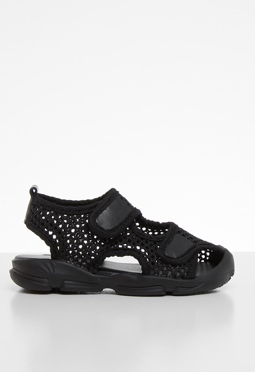 Pop Candy - Mesh cage sandal - black