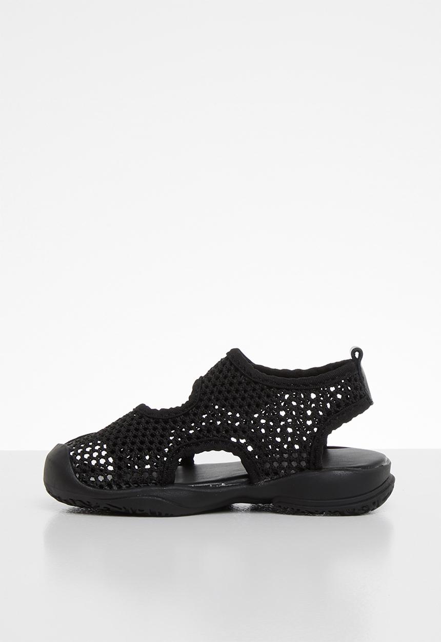 Pop Candy - Mesh cage sandal - black