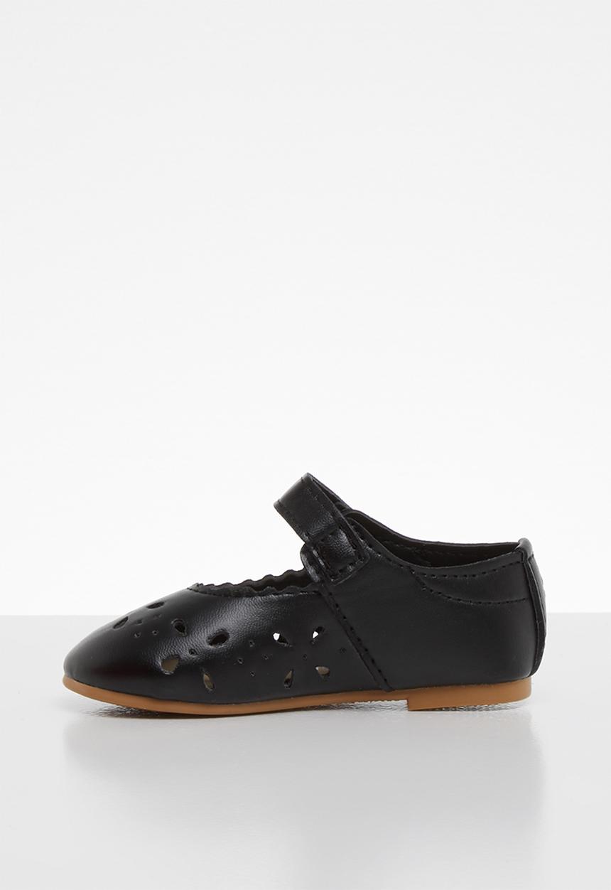 Pop Candy - Velcro strap pump - black