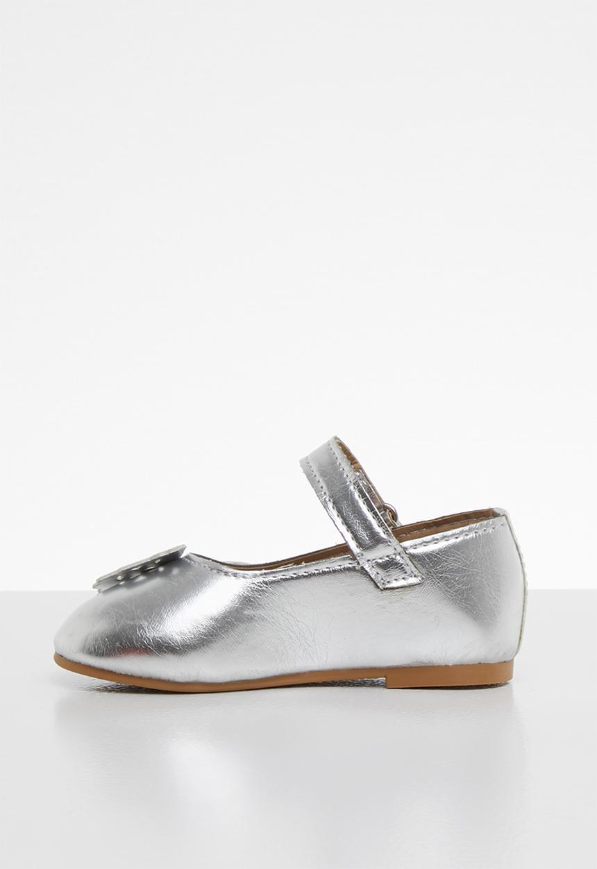 Pop Candy - Printed butterfly pump - silver