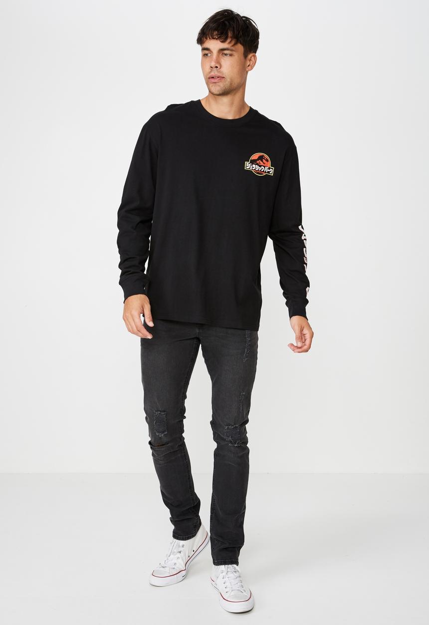 Cotton On - Tbar long sleeve collaboration tee - black 