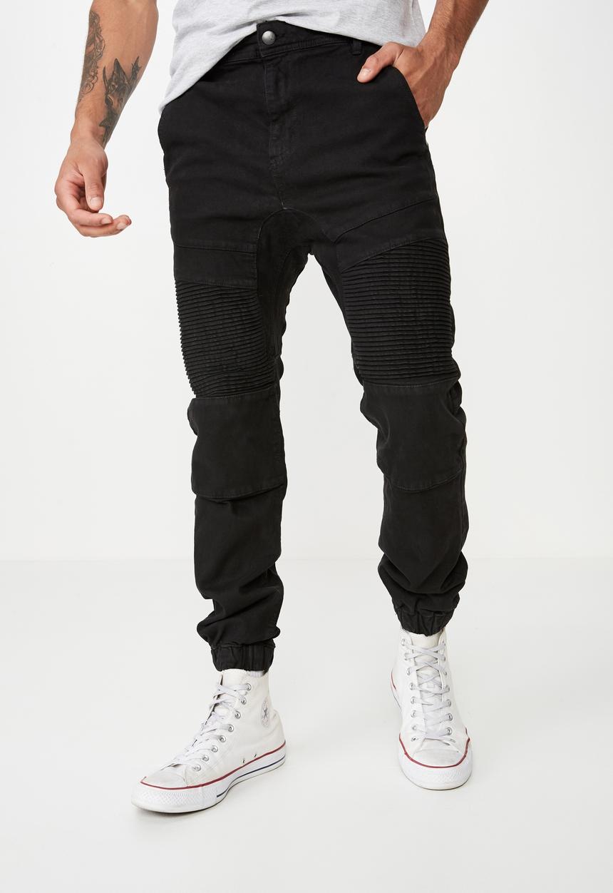 Cotton On - Slim fit denim jogger - black