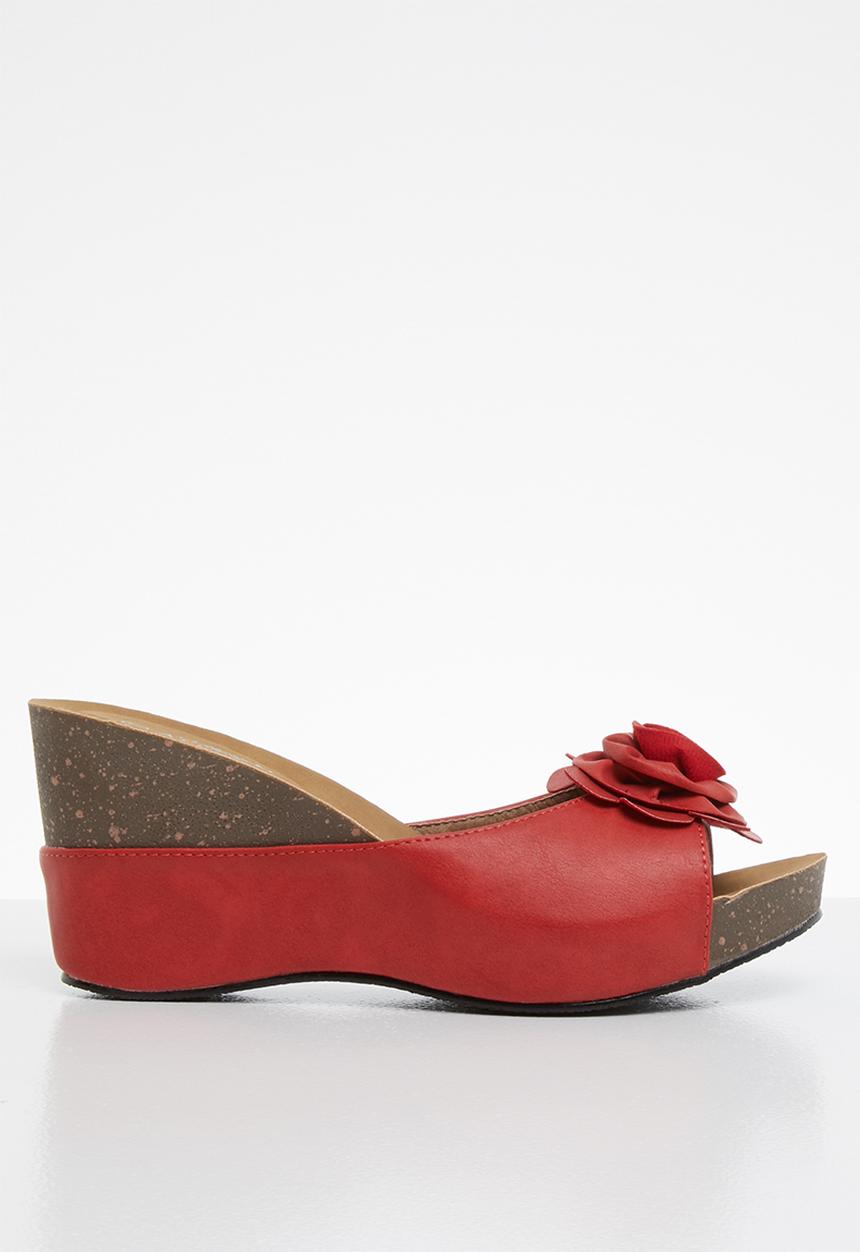 Franco Ceccato - Alessio flower trim wedges - red
