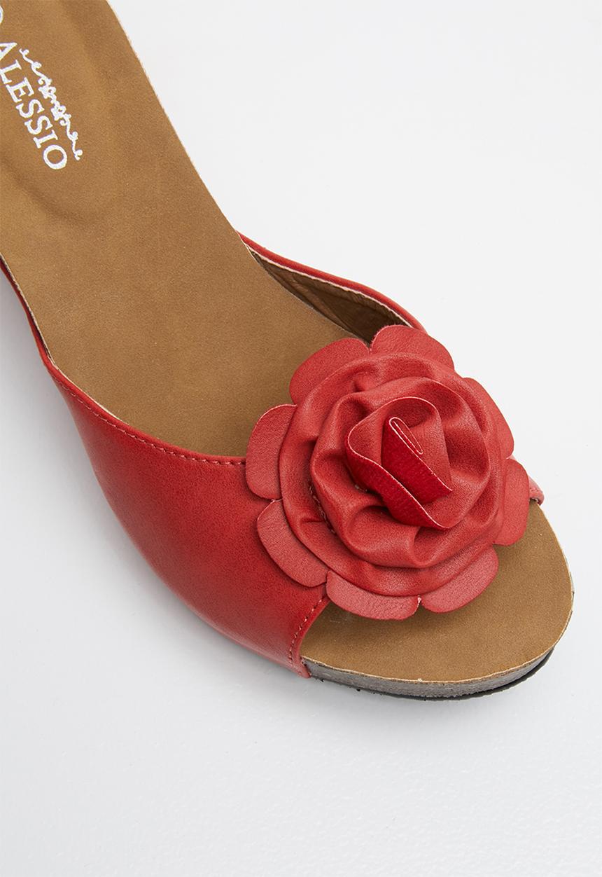 Franco Ceccato - Alessio flower trim wedges - red