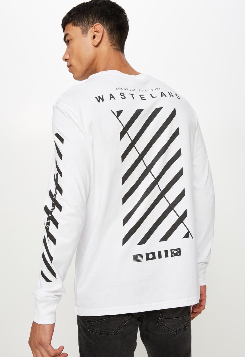 Cotton On - Tbar long sleeve tee - white