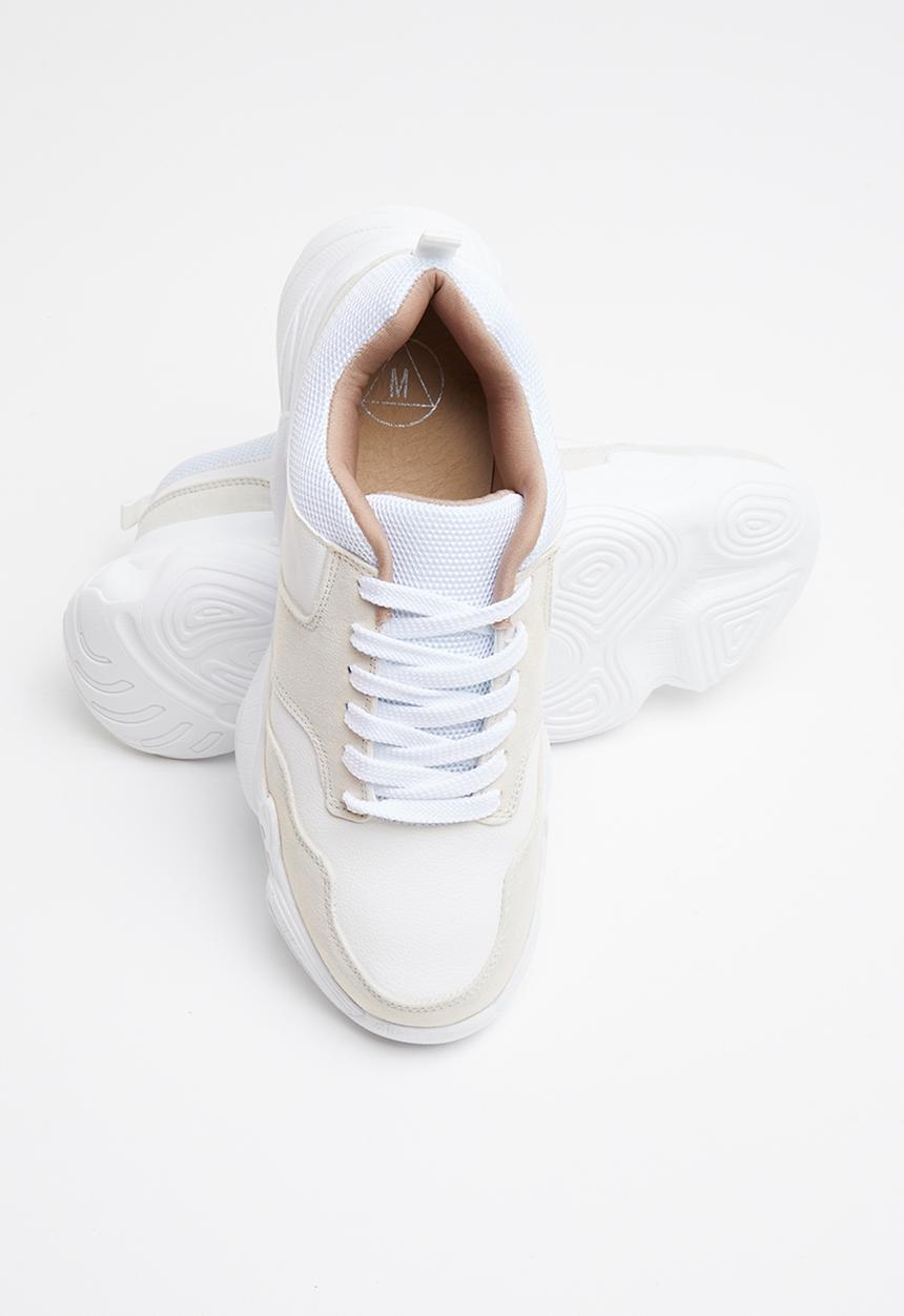 Missguided - Extreme sole trainer - white
