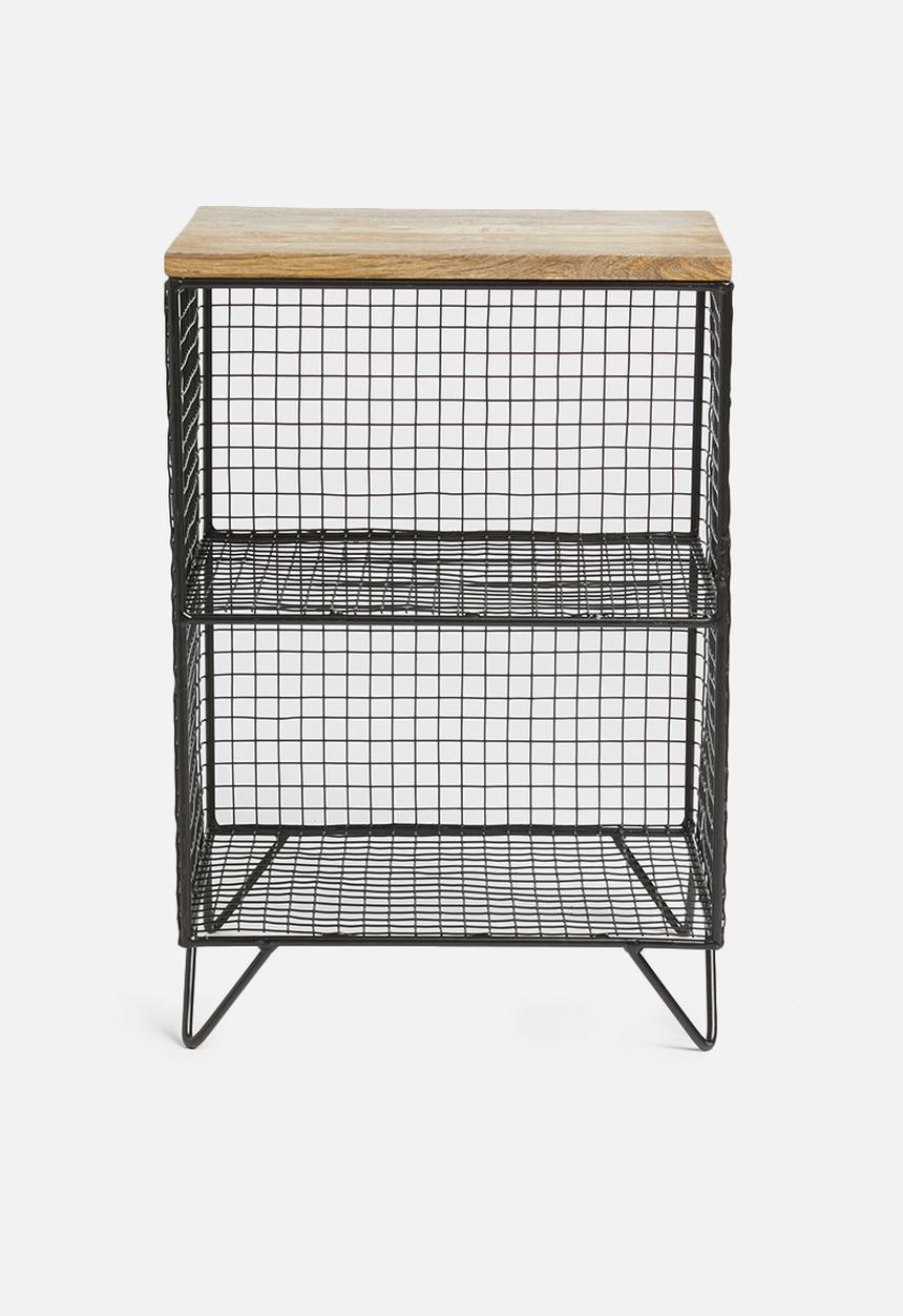 Sixth Floor - Orion side table - black/natural