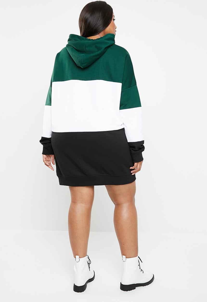 Missguided - Curves colourblock sweat dress - multi