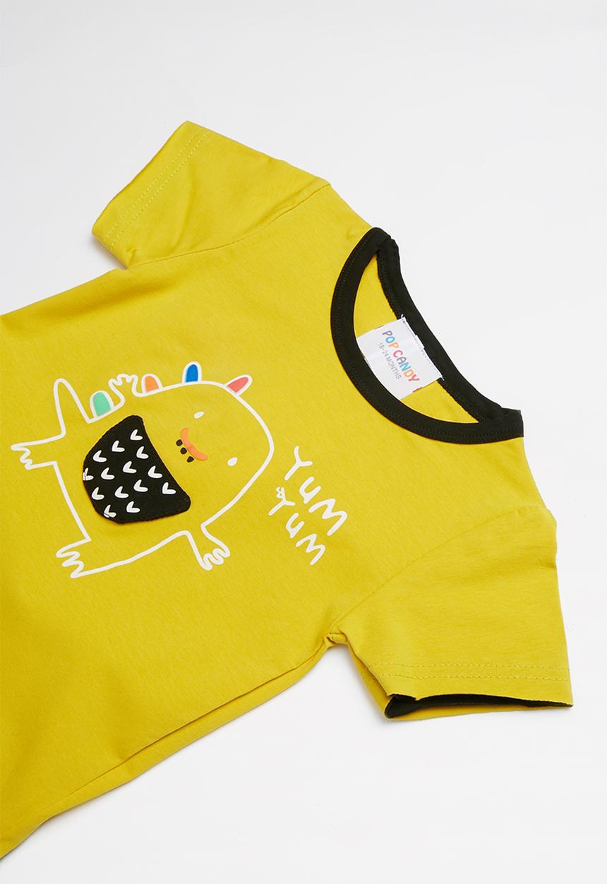 Pop Candy - Printed set - yellow & black