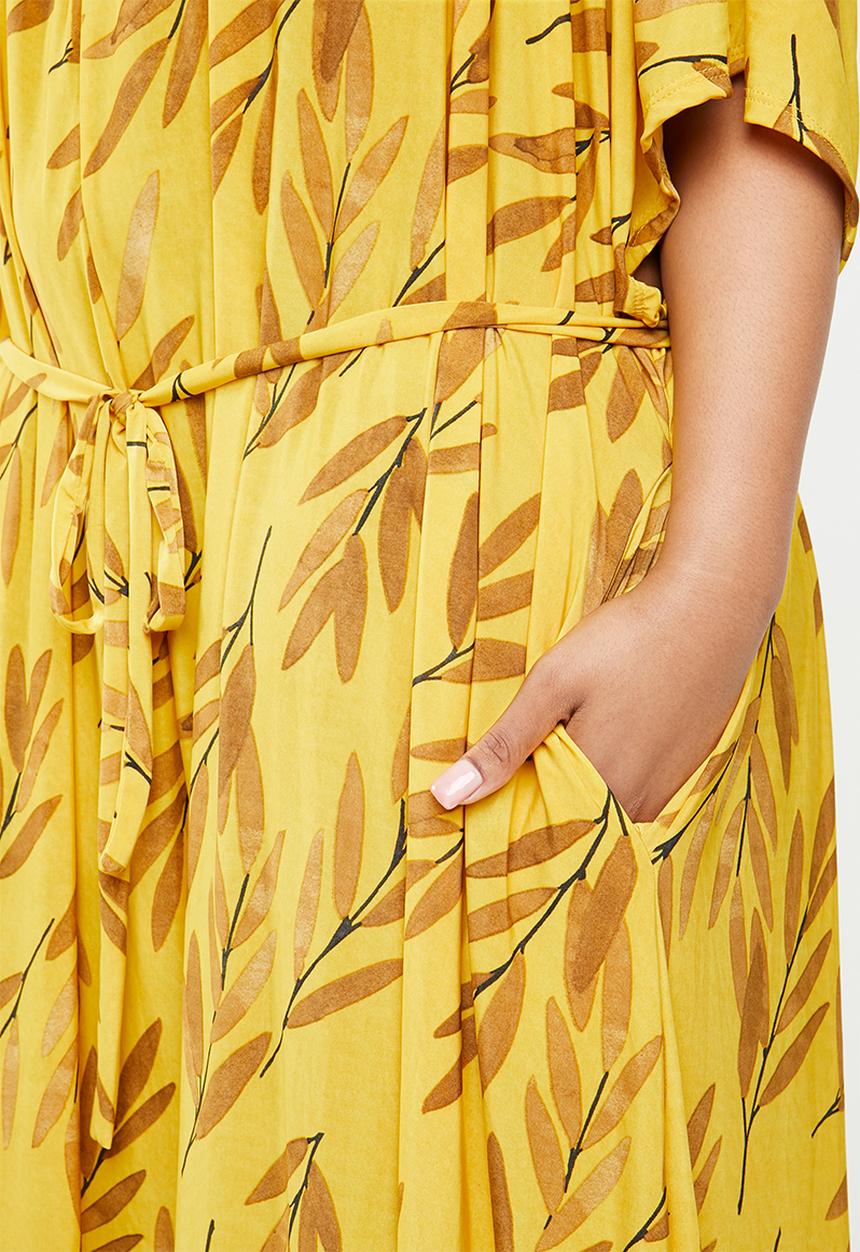 Plus-Fab - Palazo jumpsuit - yellow