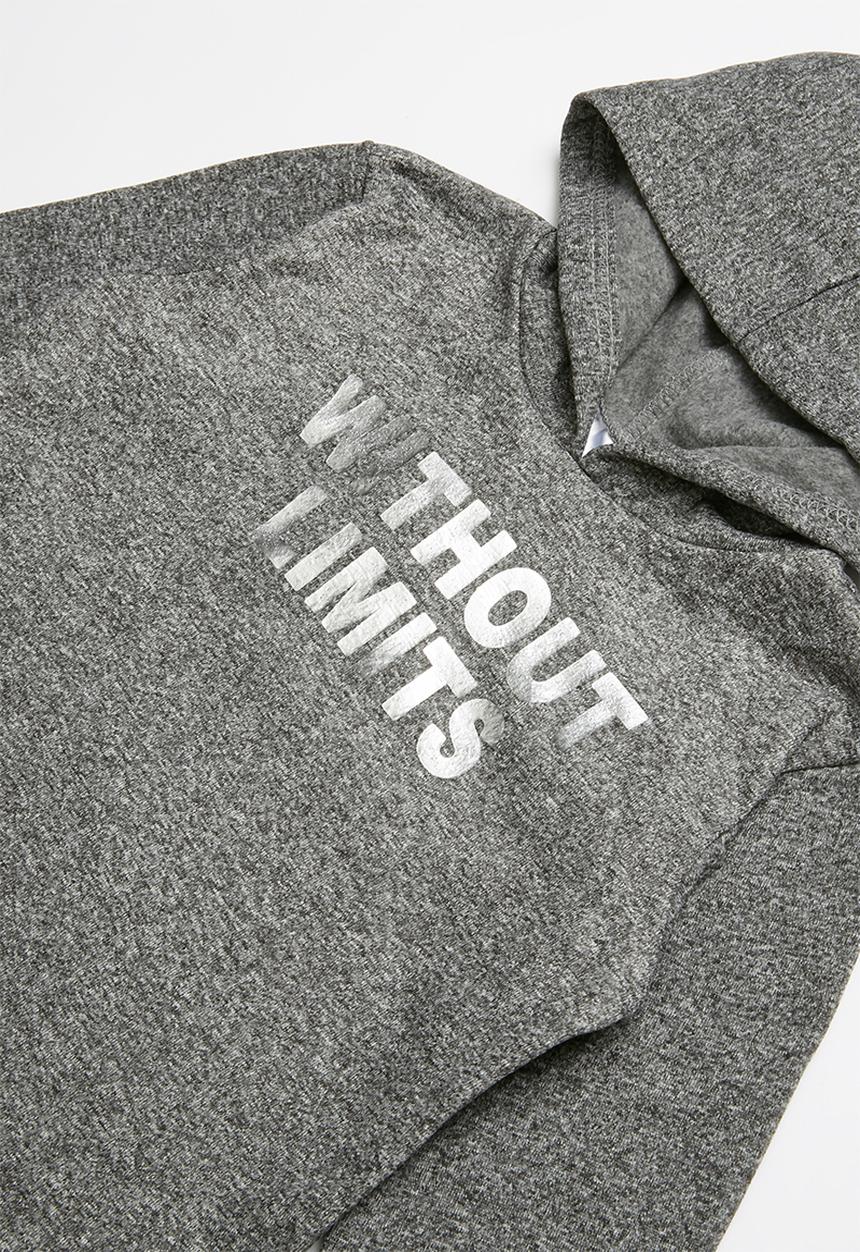 Pop Candy - Hooded top - black & grey 