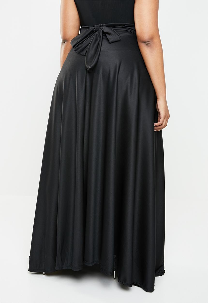 Plus-Fab - Wrapped skirt - black