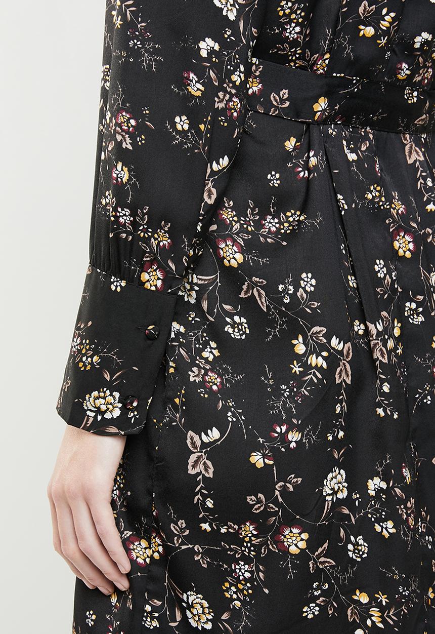 Jacqueline de Yong - Long sleeve kimono - black