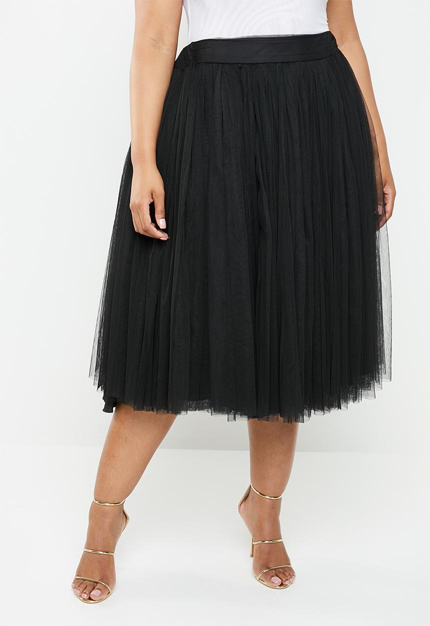 Plus-Fab - Short tulle skirt - black