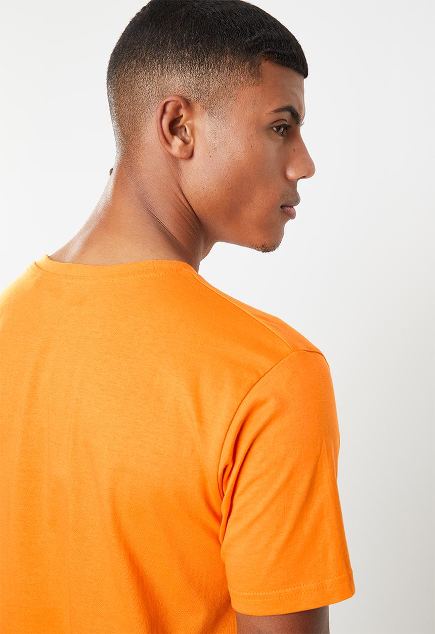 Brave Soul - Harrele longer length tee - orange