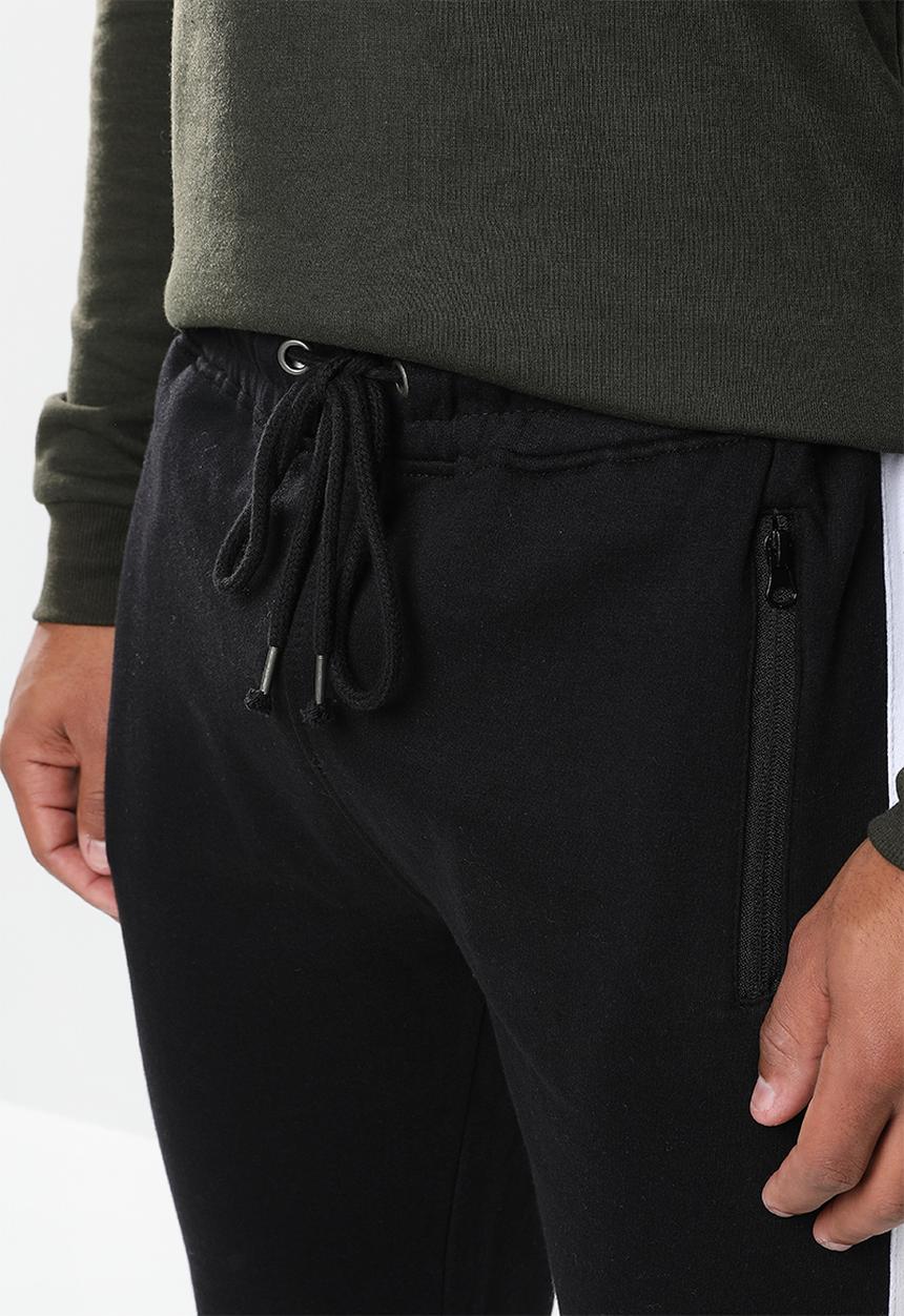 Brave Soul - Majestic joggers - black & white